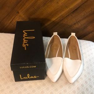 White LuLus flats